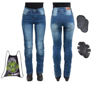 Dámské moto jeansy W-TEC Lustipa  modrá  S