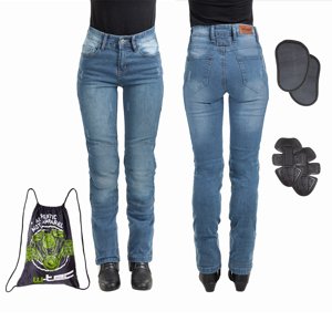 Dámské moto jeansy W-TEC Panimali  M  modrá