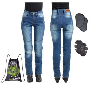 Dámské moto jeansy W-TEC Panimali  modrá  L