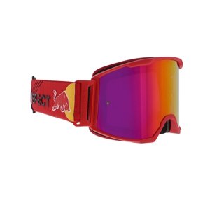 Motokrosové brýle RedBull Spect Strive Panovision, červené matné, plexi fialové zrcadlové