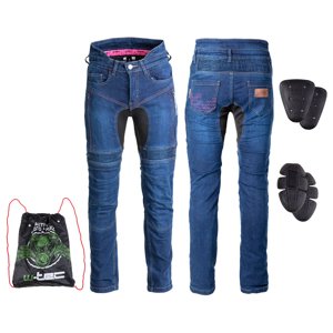 Dámské moto jeansy W-TEC Biterillo Lady  modrá  S