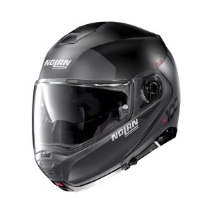 Moto helma Nolan N100-5 Plus Distinctive N-Com P/J  Flat Black