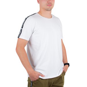Pánské triko inSPORTline Overstrap  bílá  M
