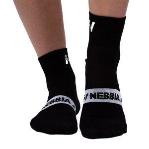 Ponožky Nebbia "EXTRA PUSH" crew 128  Black  35-38