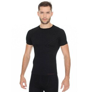 Pánské tričko Brubeck Active Wool s krátkým rukávem  Black  XL