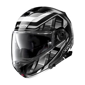 Moto helma Nolan N100-5 Plus Starboard N-Com P/J  Glossy Black