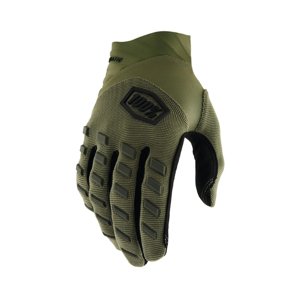 Motokrosové rukavice 100% Airmatic army zelená  army zelená  L