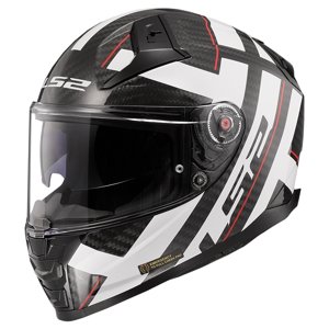 Moto přilba LS2 FF811 Vector II Carbon Strong Gl. White  L (59-60)