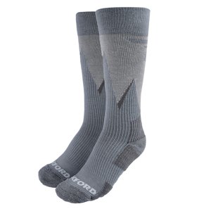 Kompresní ponožky z merino vlny Oxford Merino Oxsocks šedé  šedá