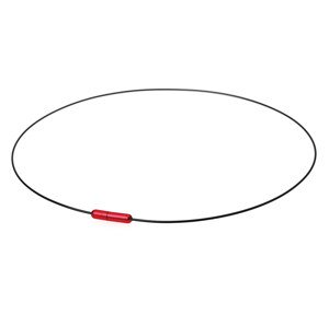 Náhrdelník Phiten Wire Air Barva: černo červená, Velikost: 50 cm