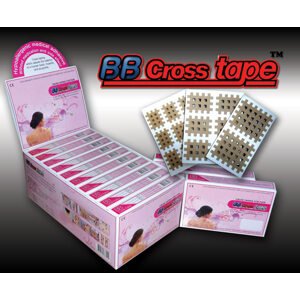 BB Tape BB Cross Tape, křížové tejpy červené Velikost: XL