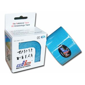 Kineziologický tejp BB Tape z hedvábí Barva: modrá