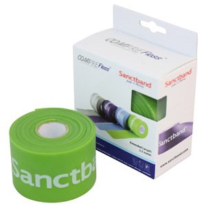 Sanctband Kompresní guma Flossband extra dlouhá 5 cm x 3,5 m Barva: zelená limetková