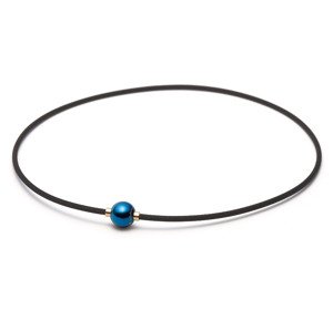 Náhrdelník Phiten X100 Mirror Ball Barva: modrá, Velikost: 45 cm