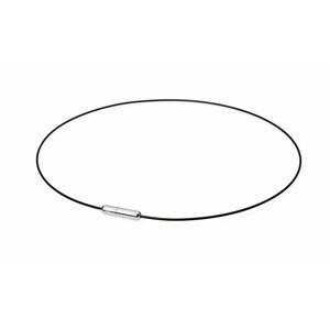 Náhrdelník Phiten Wire Air Barva: černo-stříbrná, Velikost: 40 cm