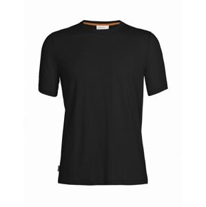 Pánské triko krátký rukáv ICEBREAKER Mens Tencel Cotton SS Tee, Black velikost: L